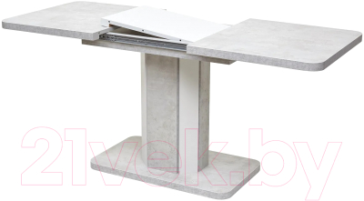 Обеденный стол M-City Stork 120 / DEDSTORKBBET120 (бетон белый/белый)