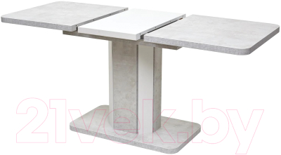 Обеденный стол M-City Stork 120 / DEDSTORKBBET120 (бетон белый/белый)