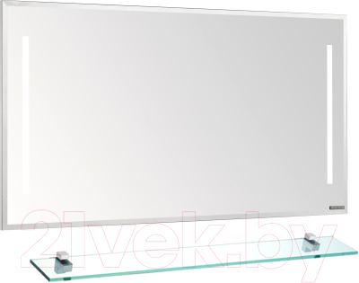 Зеркало Акватон Отель 120 с полкой (1A1014K0OT010) - фото