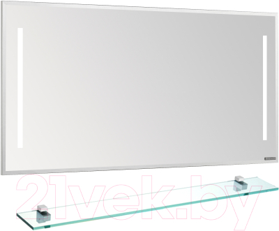 Зеркало Акватон Отель 127 с полкой (1A1078K0OT010) - фото