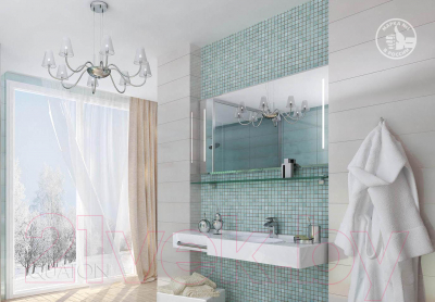 Зеркало Акватон Отель 127 с полкой (1A1078K0OT010)