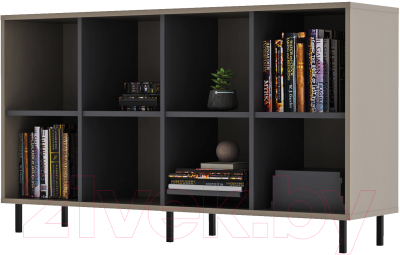 Тумба Crafto Санса 05 150x40x75 (графит/латте) - фото