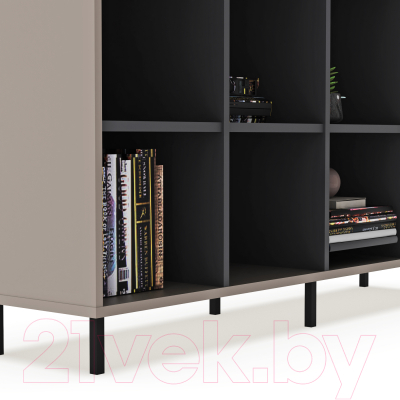 Тумба Crafto Санса 05 150x40x75 (графит/латте)