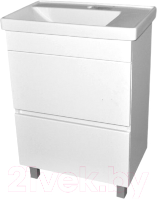 Тумба с умывальником Гамма Р24оФ8/2-У60 Кватро-8060 (4812044014549) - фото