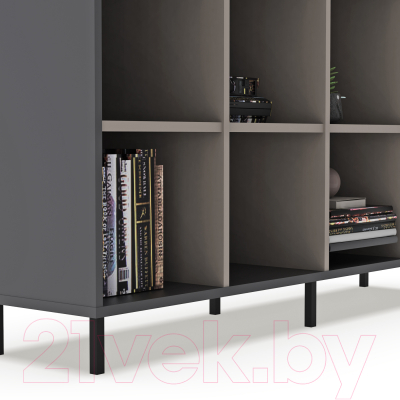 Тумба Crafto Санса 06 150x40x75 (латте/графит)