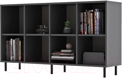 Тумба Crafto Санса 07 150x40x75 (графит) - фото