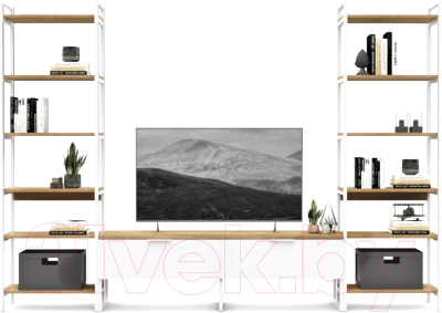 Горка Crafto Лофт Рокки Симпл 01 270x38x190 (белый/дуб) - фото