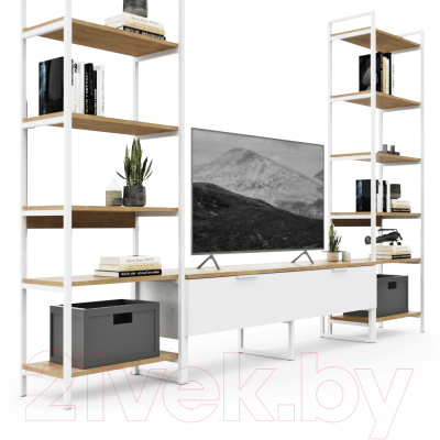 Горка Crafto Лофт Рокки Симпл 01 270x38x190 (белый/дуб)