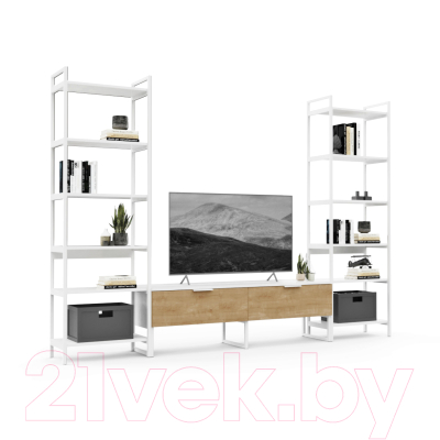 Горка Crafto Лофт Рокки Симпл 02 270x38x190 (дуб/белый)