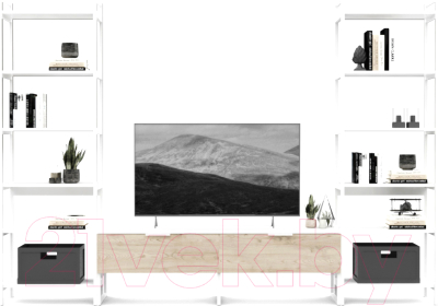 Горка Crafto Лофт Рокки Симпл 03 270x38x190 (каштан/белый) - фото