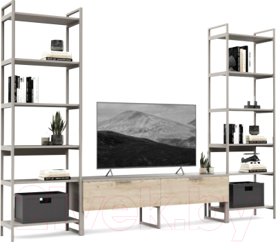 Горка Crafto Лофт Рокки Симпл 07 270x38x190 (латте/каштан) - фото