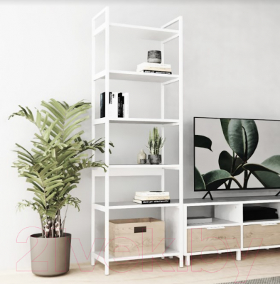 Горка Crafto Лофт Агата Симпл 03 270x38x190 (белый/каштан)