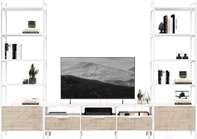 Горка Crafto Лофт Агата Бонд 08 270x38x190 (каштан/белый) - фото