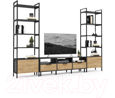 Горка Crafto Лофт Агата Бонд 09 270x38x190 (дуб/графит)