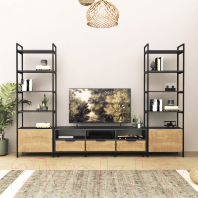 Горка Crafto Лофт Агата Бонд 09 270x38x190 (дуб/графит)