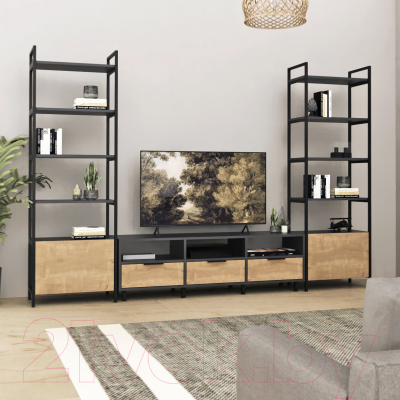 Горка Crafto Лофт Агата Бонд 09 270x38x190 (дуб/графит)