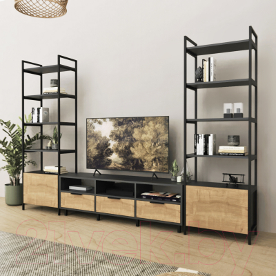 Горка Crafto Лофт Агата Бонд 09 270x38x190 (дуб/графит)