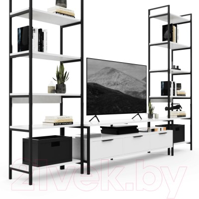 Горка Crafto Лофт Фрида Симпл 01 274x40x190 (белый/черный)