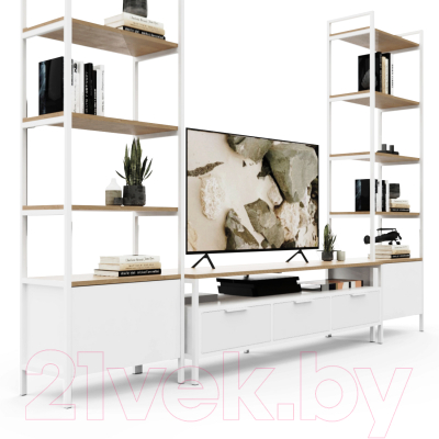 Горка Crafto Лофт Фрида Бонд 07 274x40x190 (белый/дуб)