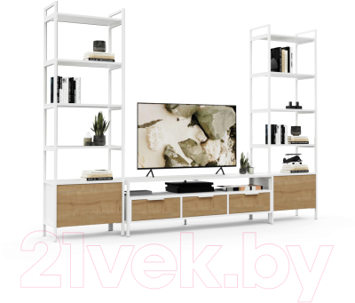 Горка Crafto Лофт Фрида Бонд 08 274x40x190 (дуб/белый)