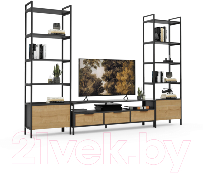 Горка Crafto Лофт Фрида Бонд 09 274x40x190 (дуб/графит)