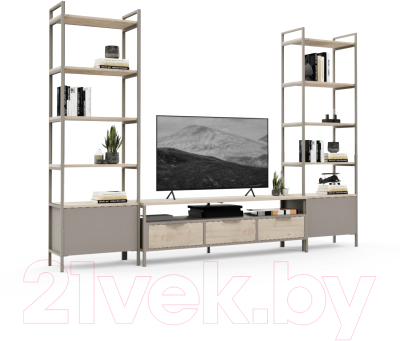 Горка Crafto Лофт Фрида Бонд 12 274x40x190 (латте/каштан)