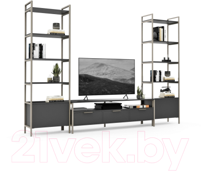 Горка Crafto Лофт Фрида Бонд 13 274x40x190 (графит/латте)