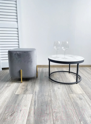 Пуф M-City Ares / 628M04405 (Bluvel-14 Grey/Gold)