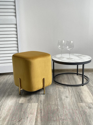 Пуф M-City Ares/ 628M04403 (Bluvel-68 Yellow/Gold)