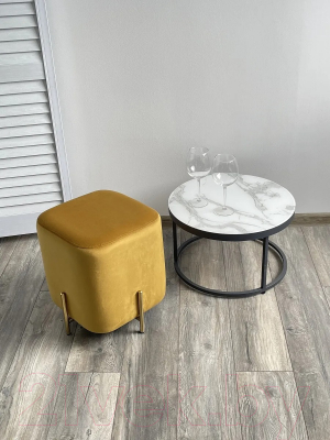 Пуф M-City Ares/ 628M04403 (Bluvel-68 Yellow/Gold)