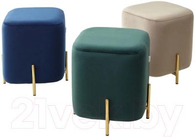 Пуф M-City Ares / 628M04404 (Bluvel-78 Green/Gold)