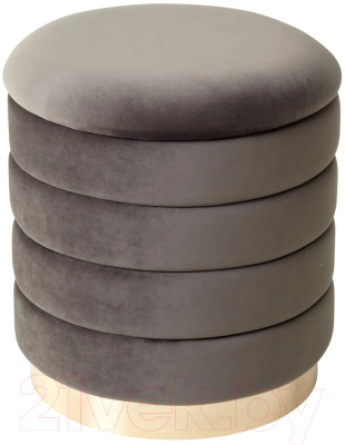 Пуф M-City Фред / 461MC04436 (велюр графит/золото) - фото