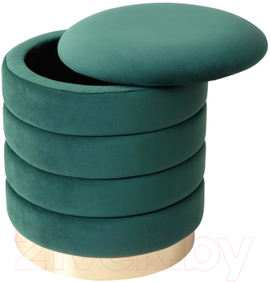 Пуф M-City Фред / 461MC04438 (велюр зеленый/золото)