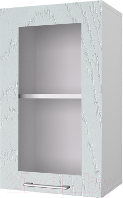 Шкаф навесной для кухни Горизонт Мебель Оптима 40 с витриной - фото