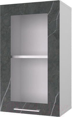 Шкаф навесной для кухни Горизонт Мебель Оптима 40 с витриной - фото