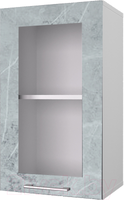 Шкаф навесной для кухни Горизонт Мебель Оптима 40 с витриной - фото