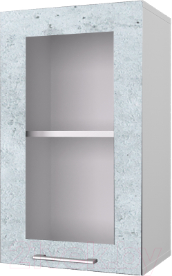 Шкаф навесной для кухни Горизонт Мебель Оптима 40 с витриной - фото