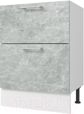 Шкаф-стол кухонный Горизонт Мебель Оптима 50 2 ящика - фото