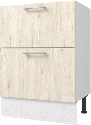 Шкаф-стол кухонный Горизонт Мебель Оптима 50 2 ящика - фото