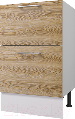 Шкаф-стол кухонный Горизонт Мебель Оптима 50 2 ящика - фото