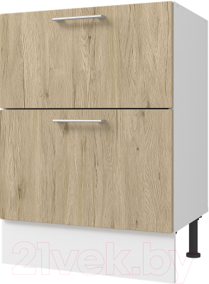 Шкаф-стол кухонный Горизонт Мебель Оптима 60 2 ящика - фото