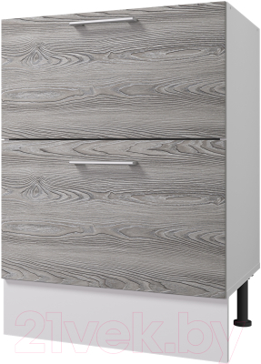 Шкаф-стол кухонный Горизонт Мебель Оптима 60 2 ящика - фото