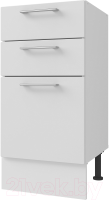 Шкаф-стол кухонный Горизонт Мебель Оптима 40 3 ящика - фото