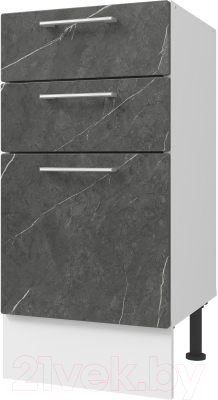 Шкаф-стол кухонный Горизонт Мебель Оптима 40 3 ящика - фото