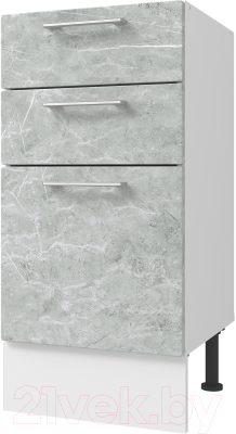 Шкаф-стол кухонный Горизонт Мебель Оптима 40 3 ящика - фото