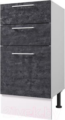 Шкаф-стол кухонный Горизонт Мебель Оптима 40 3 ящика - фото