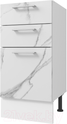 Шкаф-стол кухонный Горизонт Мебель Оптима 40 3 ящика - фото