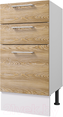 Шкаф-стол кухонный Горизонт Мебель Оптима 40 3 ящика - фото