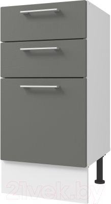 Шкаф-стол кухонный Горизонт Мебель Оптима 40 3 ящика - фото