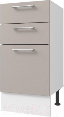 Шкаф-стол кухонный Горизонт Мебель Оптима 40 3 ящика - фото